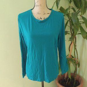 4 for $10 BOBBIE BROOKS TURQUOISE SHIRT SZ LG